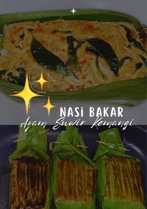Foto resep Nasi Bakar Ayam Suwir Kemangi