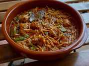 Una foto de fideo perla