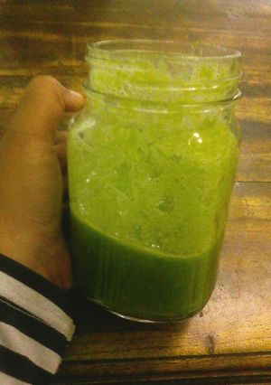 Foto resep Green Smoothie (Sawi Ijo + Mangga Madu Muda)