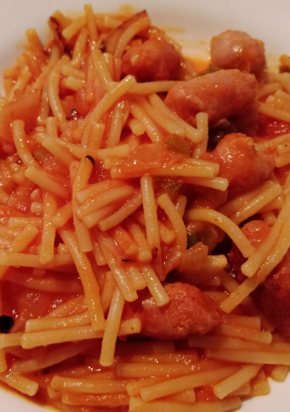 Una foto de Fideos a la cazuela