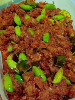 Foto resep Sambal cumi asin pete