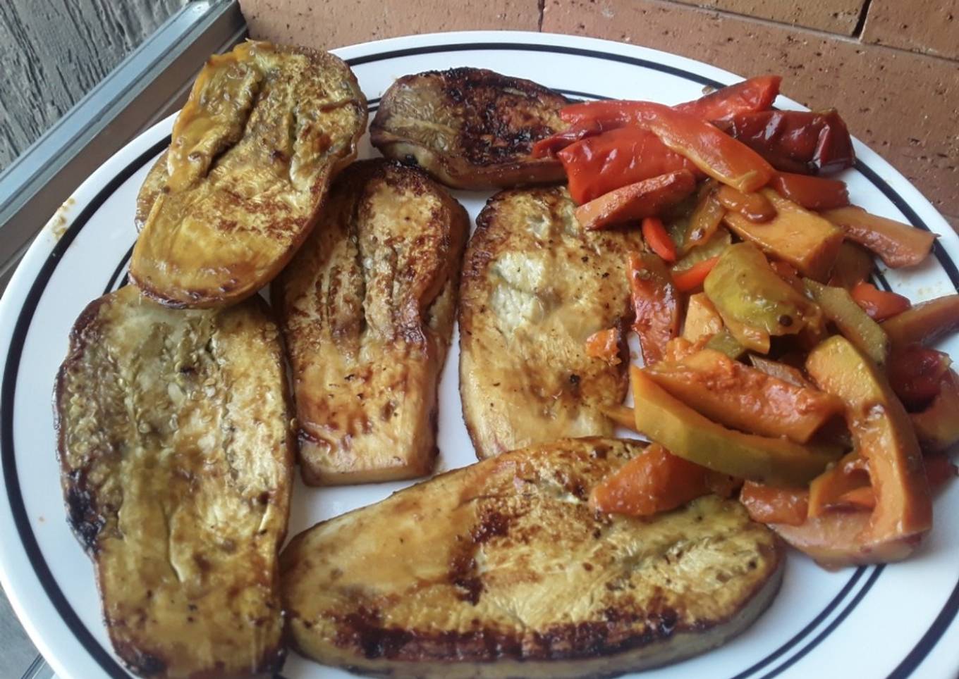 Asado de vegetales🎃🌶🍆