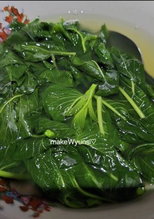 A picture of Spinach Soup♡.