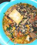 Canh ốc nấu chuối đậu