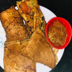 A picture of Stuffed Besan Chilla.