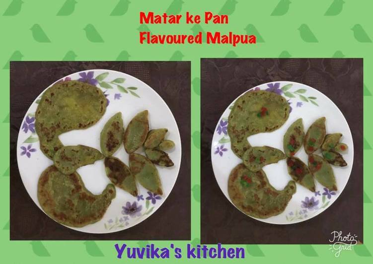 Recipe of Homemade Matar ke Pan Flavoured Malpua : #HOLI SPECIAL