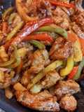 Pollo agridulce con piña