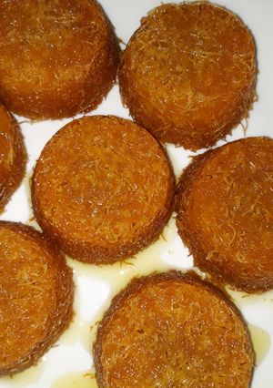 صورة لوصفة كنافة معسلة محشية بالمكسرات