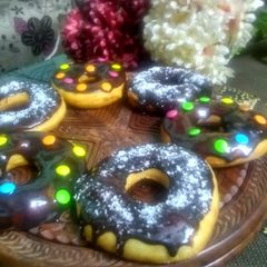 Yummy Chocolate donuts A picture of Yummy Chocolate donuts.