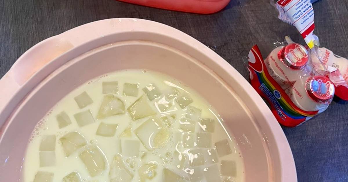 Resep Korean Melon Milk (with nata de coco) oleh Mrs. Happhy Cookpad