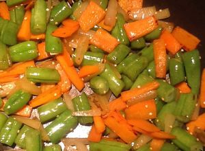 Una foto de Ensalada salteada de habichuelas
