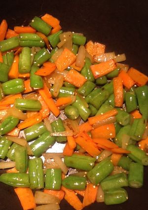 Una foto de Ensalada salteada de habichuelas
