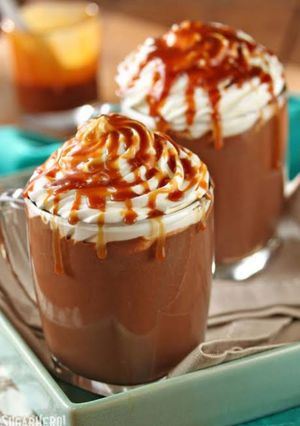 A picture of Salted caremal hot chocolate.