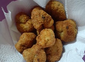 Una foto de Flores de coliflor rebozadas