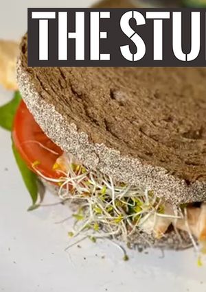 A picture of 2. (LUNCH) Chicken/Turkey Salad Sandwich on Rye.