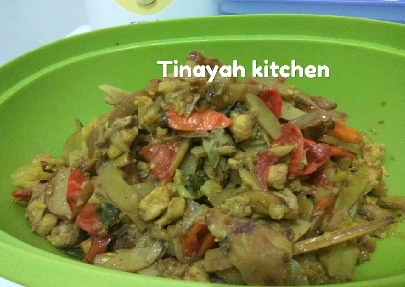 Oseng-oseng ayam jengkol kembang kol special promol12 hpai