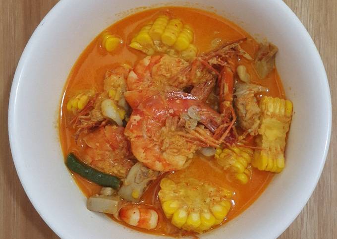 Bagaimana Menyiapkan Udang Tumis Santan, Enak Banget