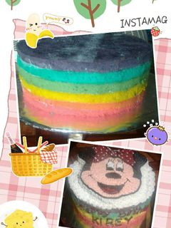 Foto resep Rainbow Cake Kukus
