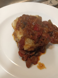 Una foto de Bacalao con sanfaina