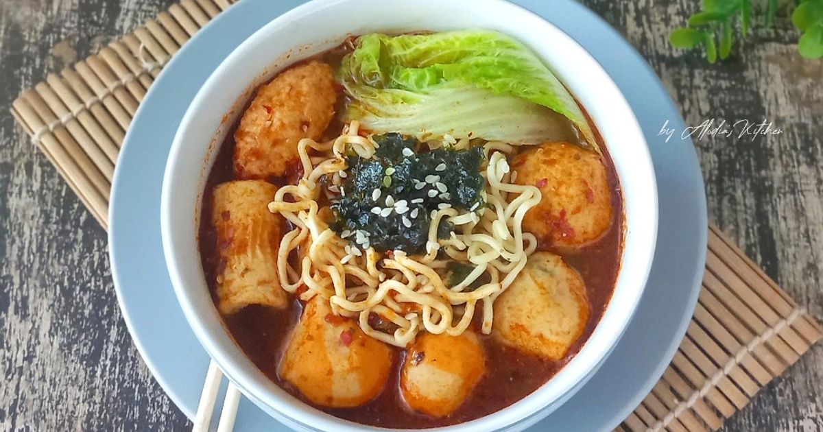 Mie Kuah Tom Yum (Suki Tom Yum Simple)
