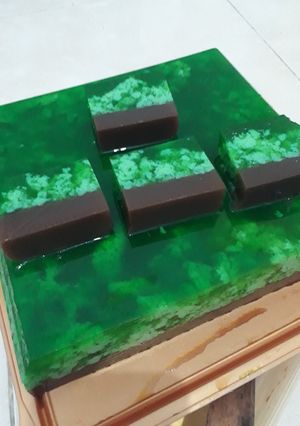 Foto resep Puding Lumut Lapis Cokelat