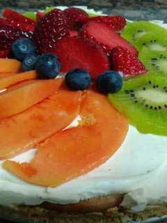 Una foto de Tarta mascarpone de limón y galleta