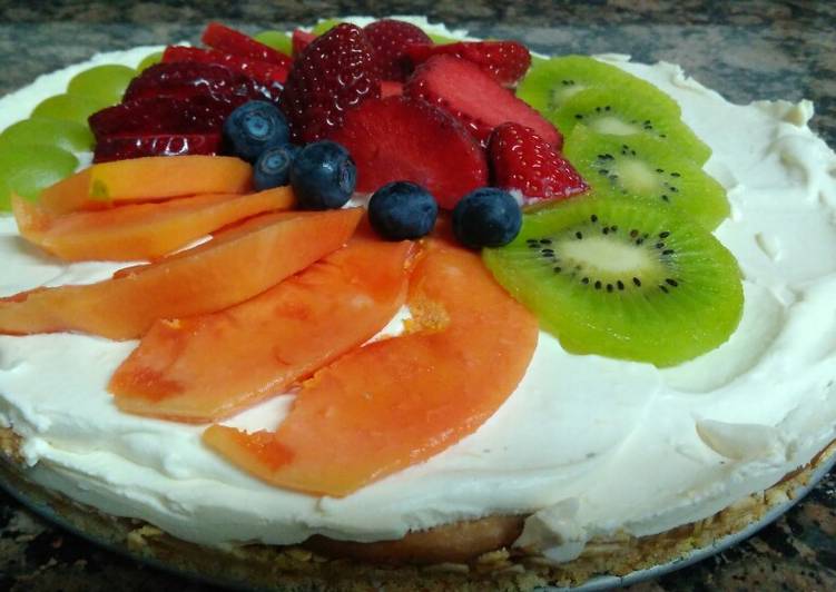 Tarta mascarpone de limón y galleta