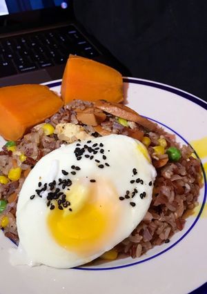รูปของ ข้าวผัดอกไก่ ไข่ดาวนำ้คลีน