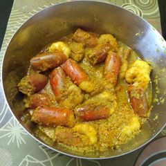 A picture of Chingri malai curry (prawn curry).