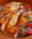 Colitas de rape con salsa de escalivada