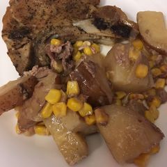 A picture of Slow Cooker Pigs in a Cornfield.