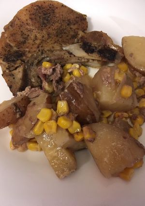 A picture of Slow Cooker Pigs in a Cornfield.