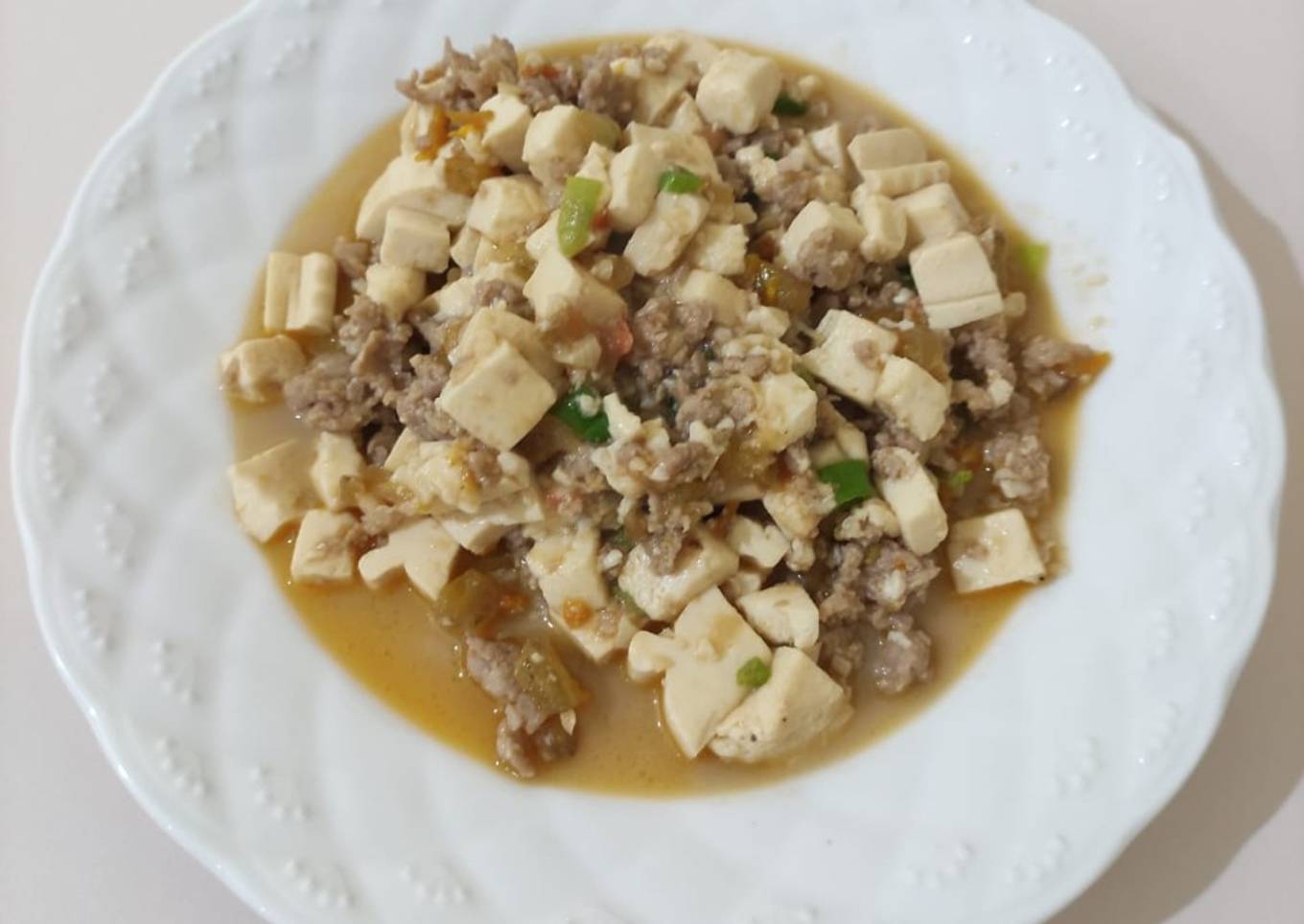 Tahu daging cincang