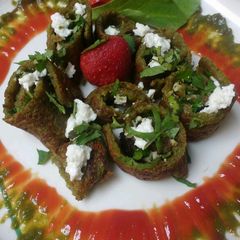 A picture of Spinach and Potato roll.
