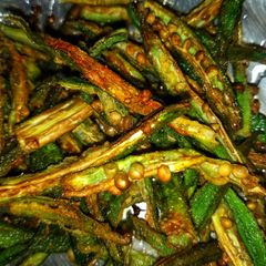 A picture of Crispy bhindi.