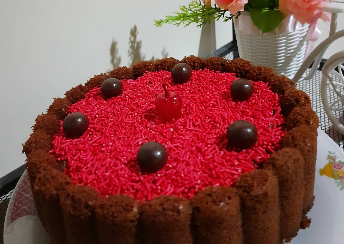 Chocolate Butter Cake edisi "Chinese New Year"