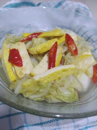 Langkah Mudah untuk Menyiapkan Resep 68. Oseng Sawi Putih Tahu Kuning yang Bisa Manjain Lidah Anti Ribet, Lezat Sekali