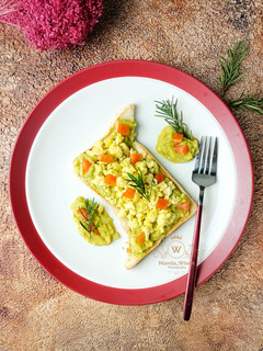 Foto resep Avocado Toast Bread with Scrumble Egg/ Roti Bakar Alpukat