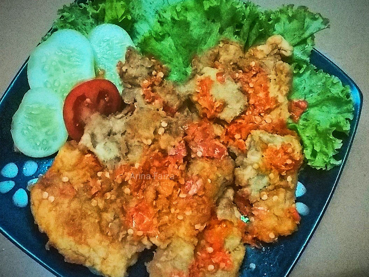 Resep Telur geprek krispi, Lezat Sekali