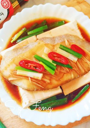 蒸鱈魚豆腐 的食譜成品照片