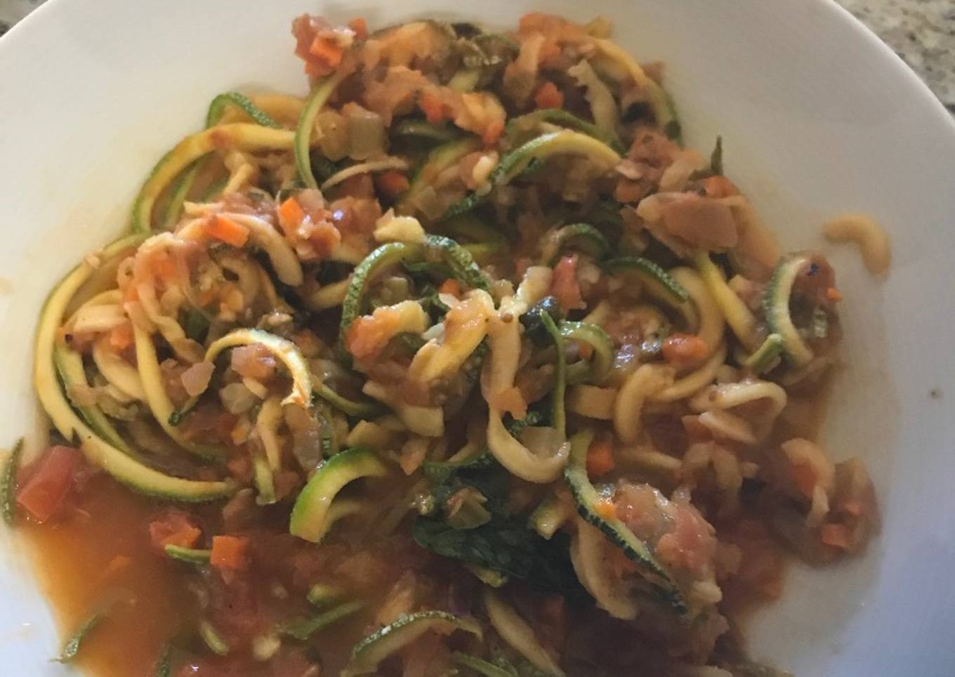 Spagueti de calabaza vegano