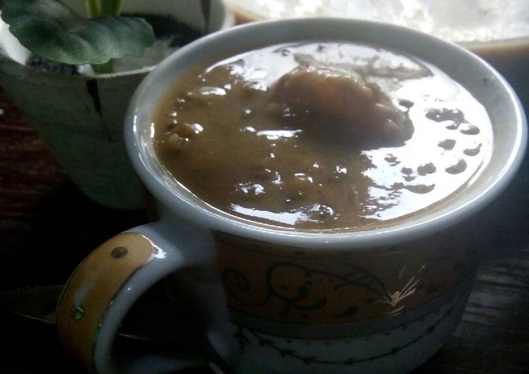 Bubur kacang hijau kuah kinca