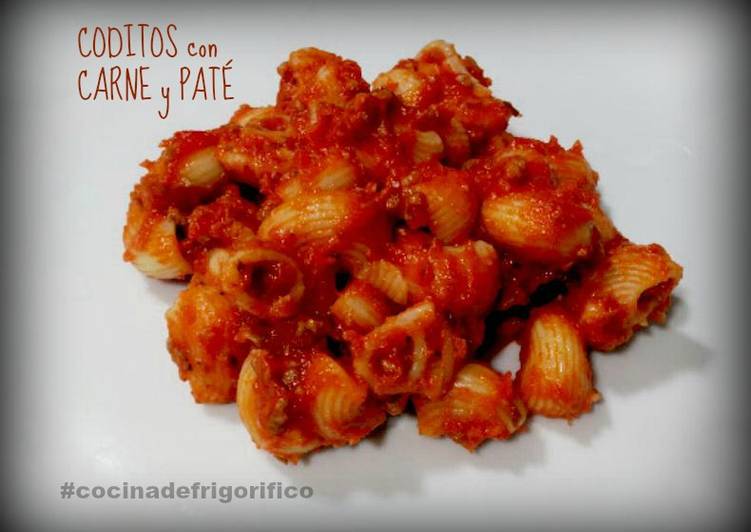 How to Make Super Quick Homemade Coditos con carne y paté