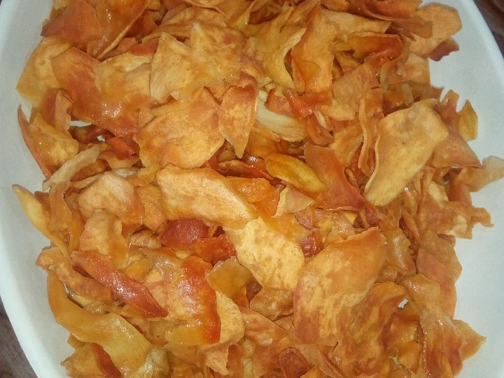 Easy Steps to Prepare Recipe Sweet potatoes chips that is Delicious, Really Delicious}