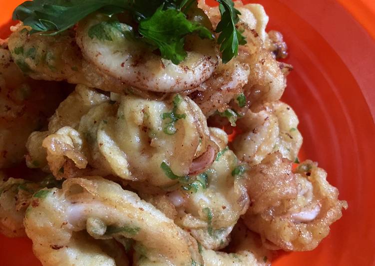 Resep Cumi Goreng Tepung Crispy, Enak Banget