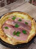 Dutch baby pancake raclette