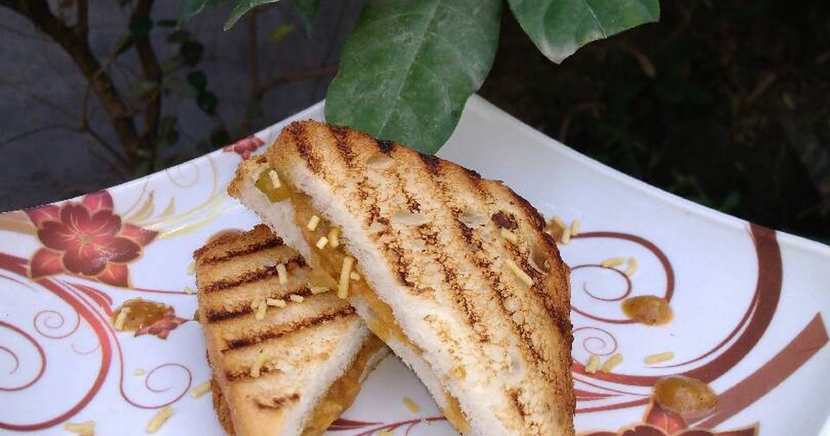 Bhaji Grill Sandwich Recipe by Nisha Srivastava Cookpad