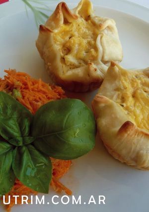 Una foto de Tartitas de Coliflor y Queso