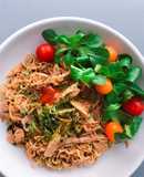 Mì Xào Ăn Liền Trộn Gà Xé & Rong Biển