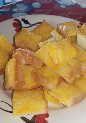 รูปของ ขนมปังนมเนยน้ำตาล​ ด้วย ➡️​ Air​ Fryer